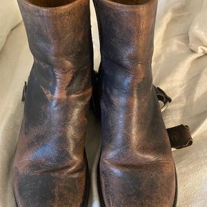 FRYE harness boots rustic size 8